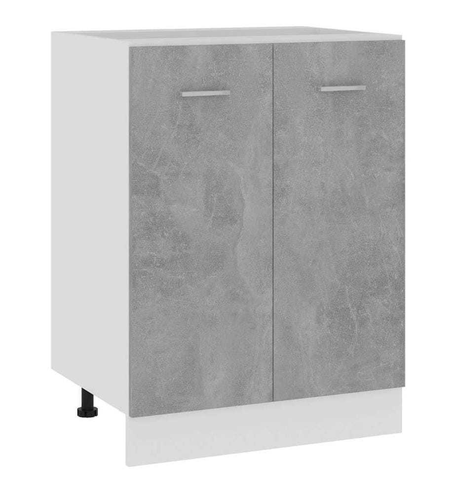 Meuble bas "Lyon" Gris béton 60 x 46 x 81,5 cm Bois d'ingénierie