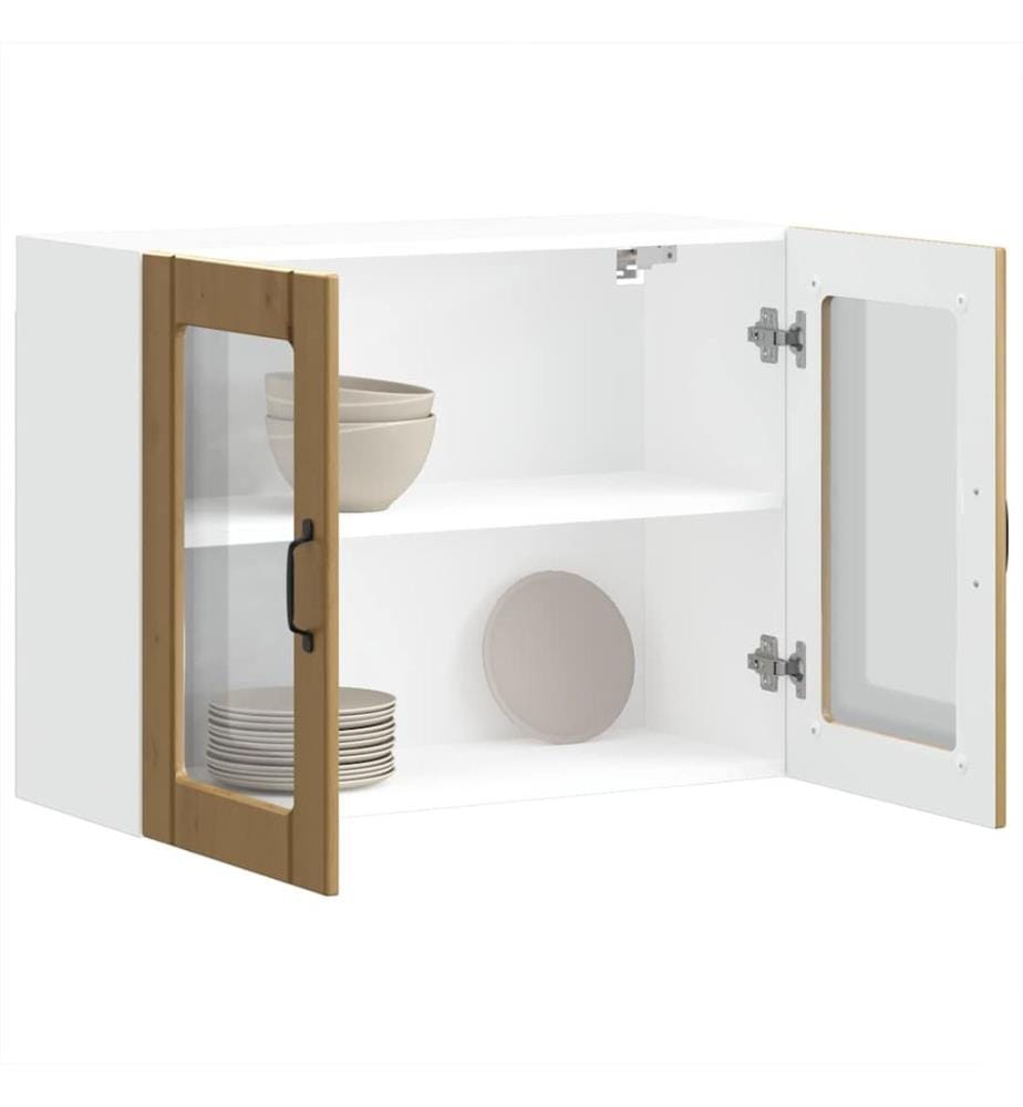 Armoire murale de cuisine avec porte en verre Lucca