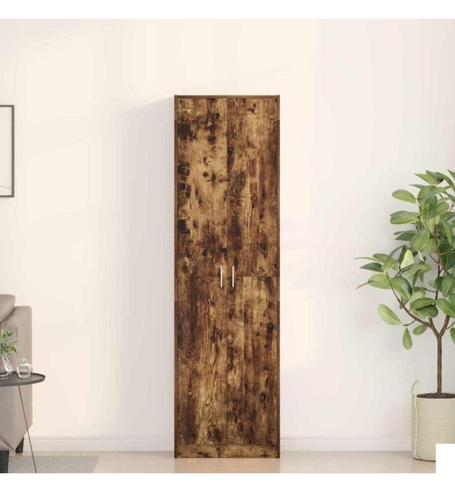 Armoire Chêne fumé 55 x 25 x 189 cm Bois d'ingénierie