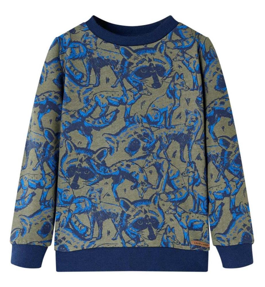 Sweatshirt pour enfants kaki 140
