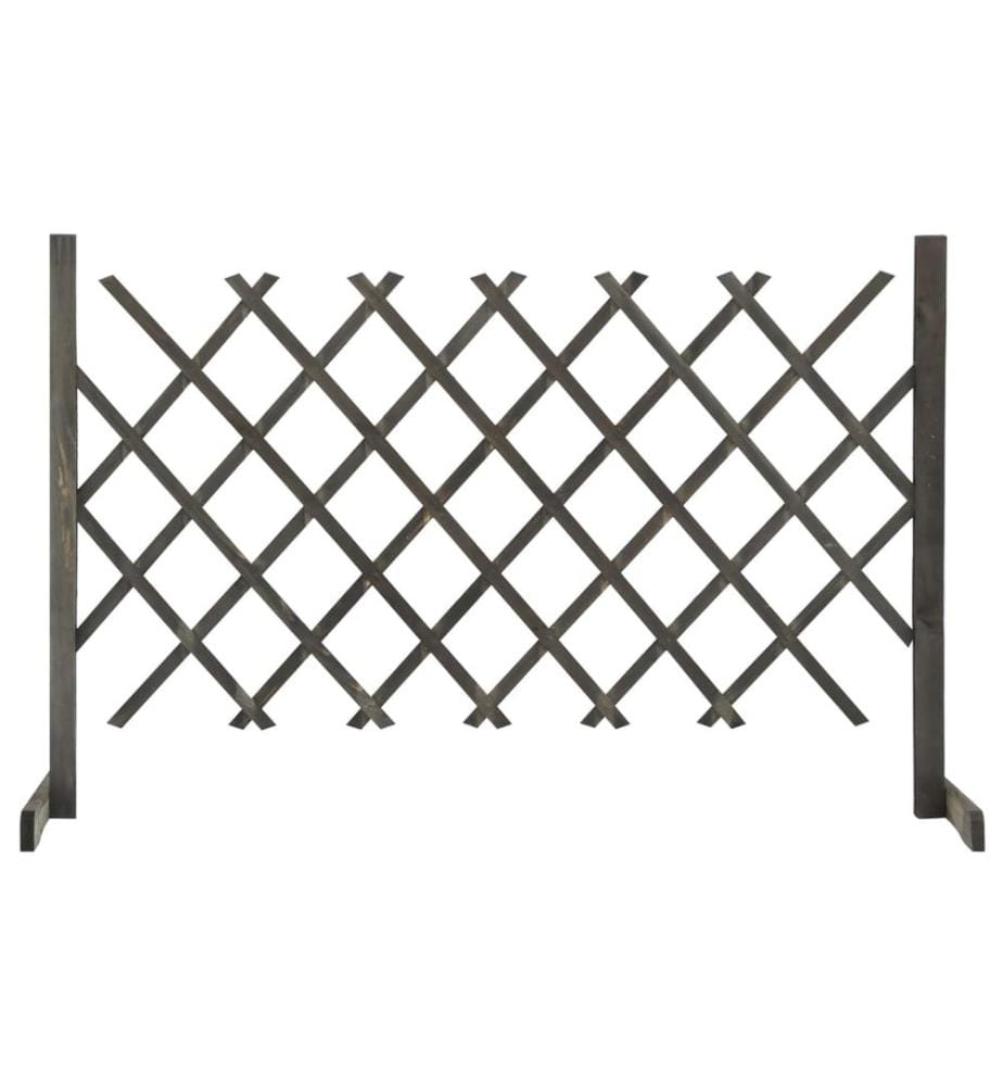 Clôture en treillis de jardin Gris 120x90 cm Bois de sapin