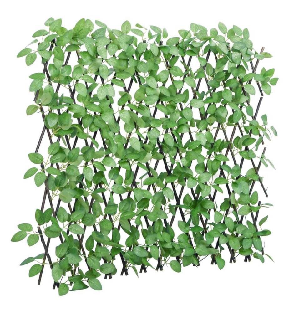 Treillis de lierre artificiel extensible vert 180x65 cm