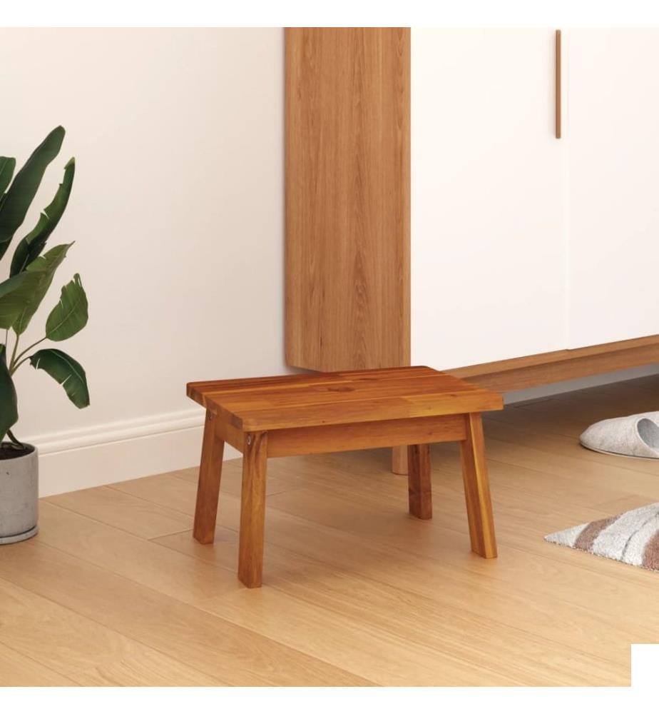 Tabouret-escabeau 38x26x22 cm Bois d'acacia solide