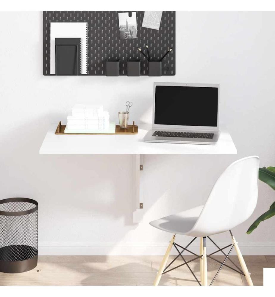 Table murale rabattable Blanc 100x60 cm