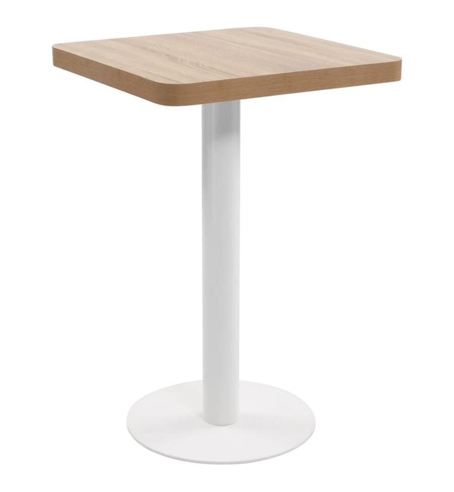 Table de bistro Marron clair 50x50 cm MDF