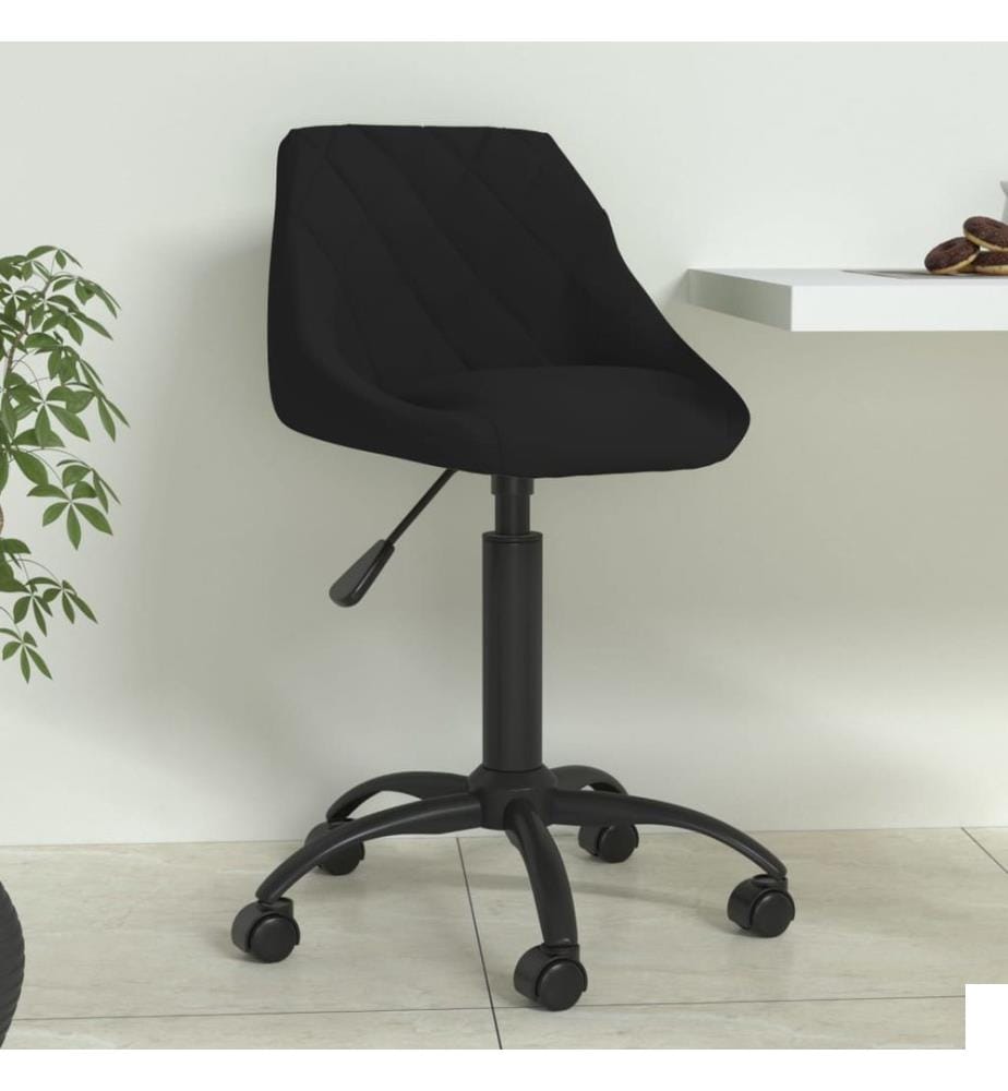 Chaise de salle à manger Noir Velours