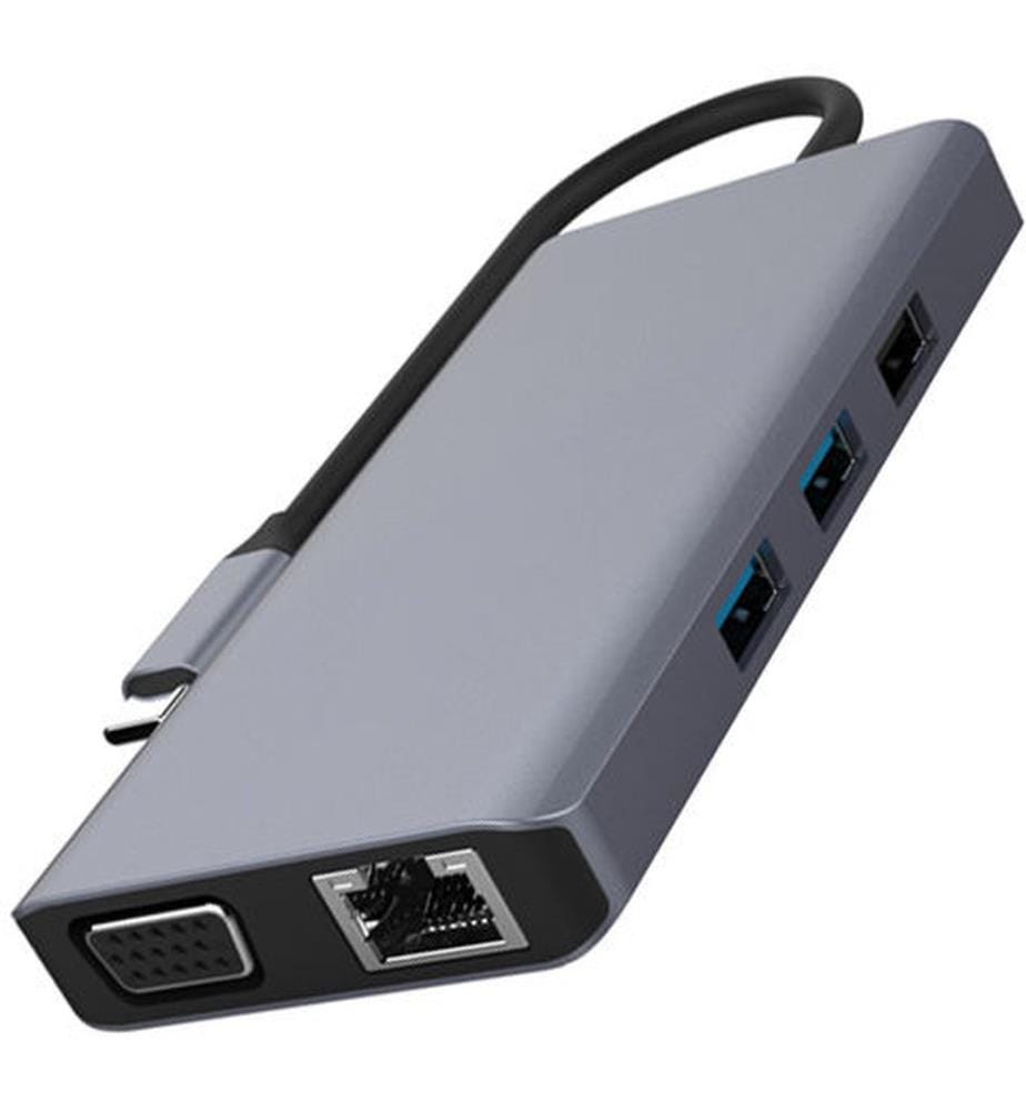 Hub usb AKASHI - Modèle : ALTHUB9IN1TC