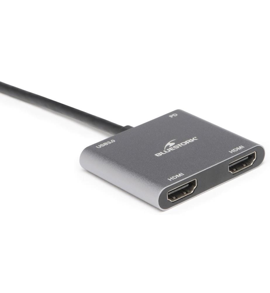 Accessoire informatique BLUESTORK - Modèle : HUB-DUO-HDMI