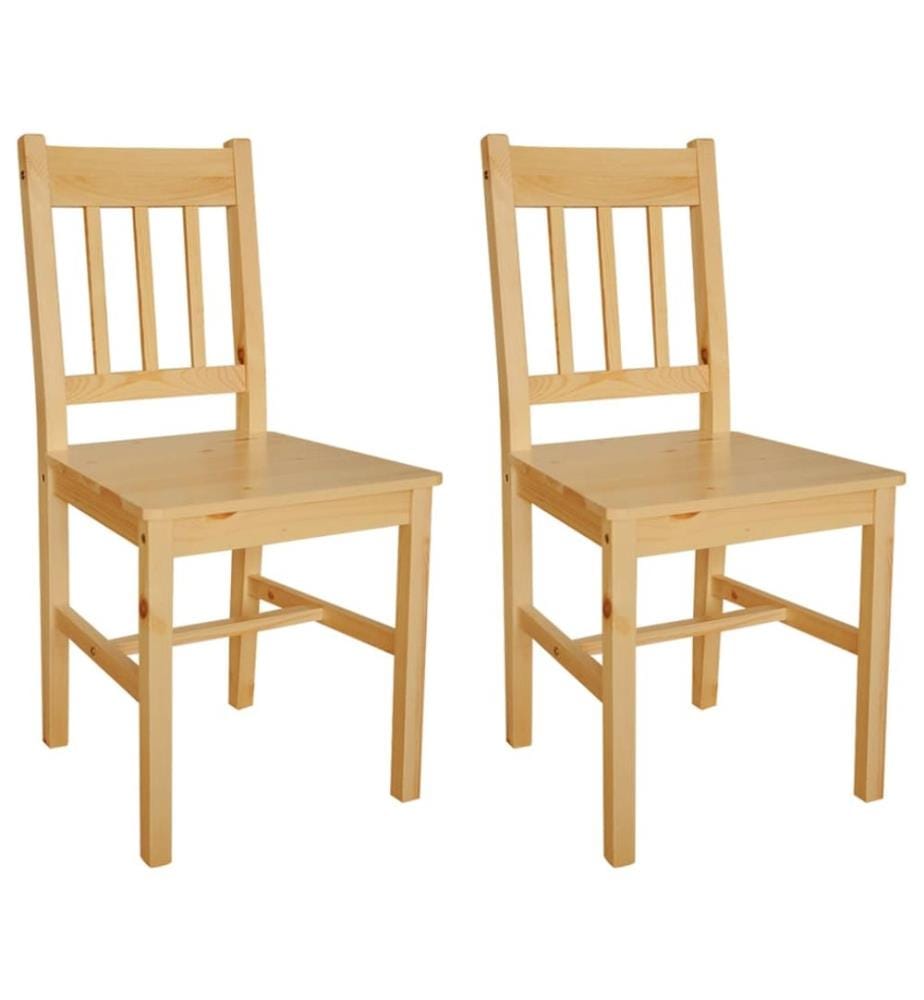 Chaises à manger lot de 2 bois de pin
