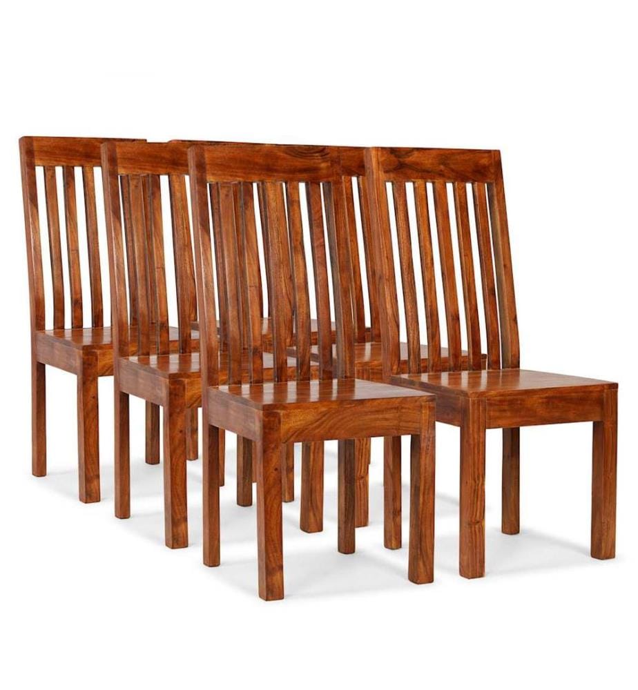 Chaises à manger lot de 6 bois massif moderne