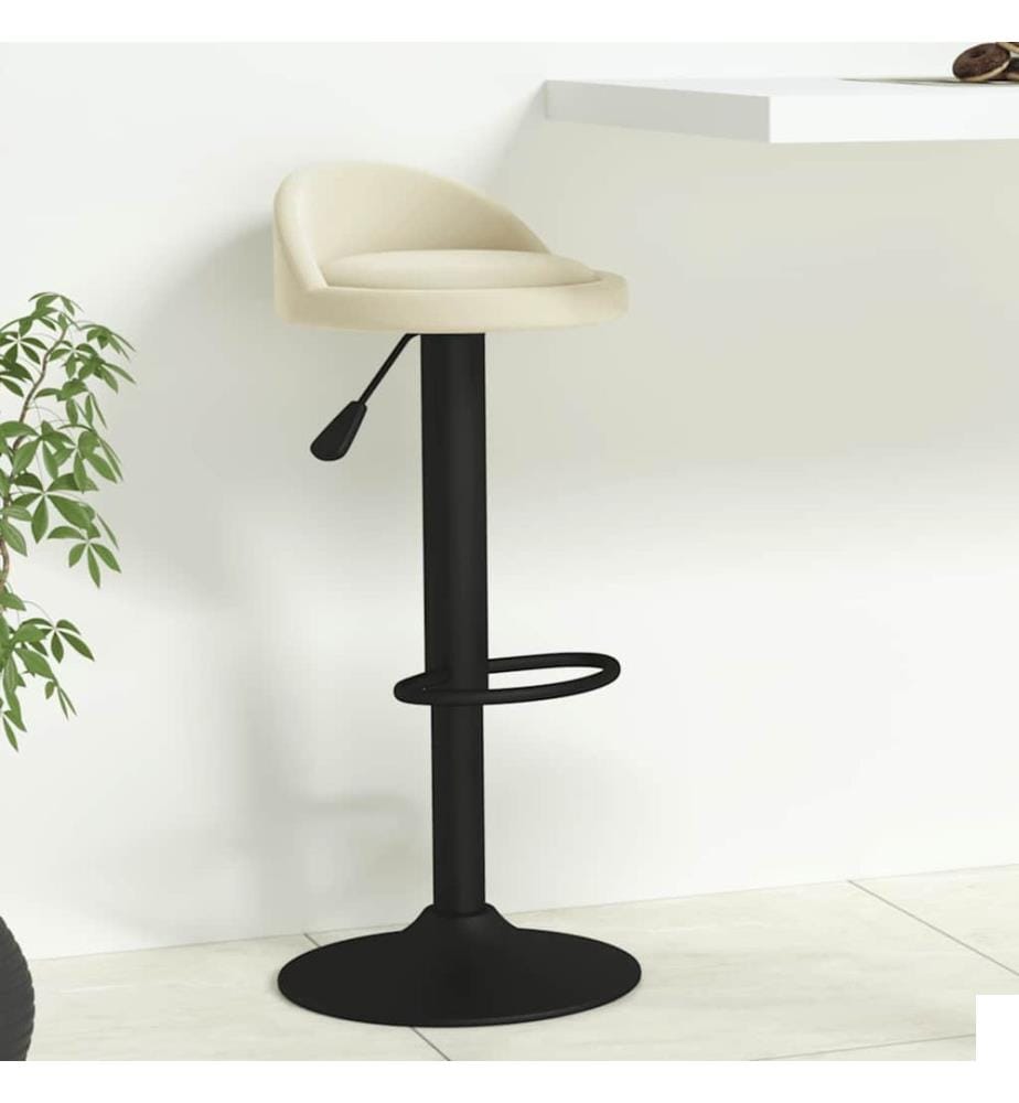 Tabouret de bar Crème Velours
