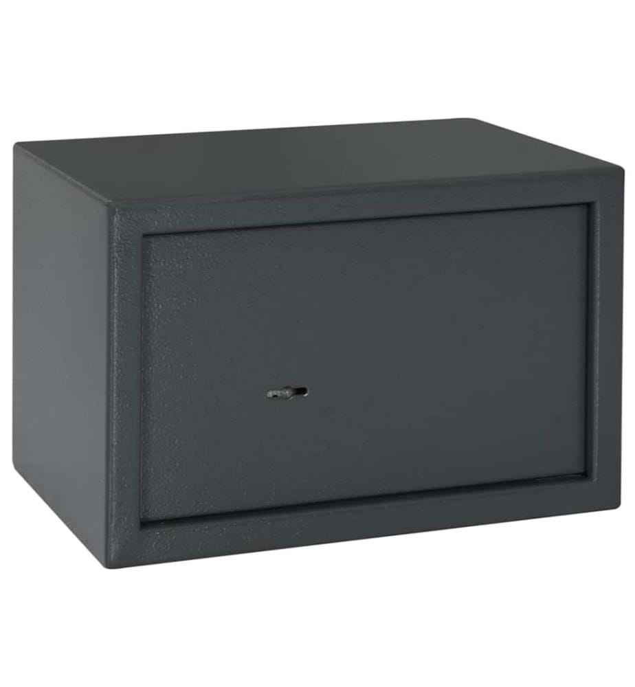 Coffre-fort avec verrouillage Gris foncé 31 x 20 x 20 cm Acier