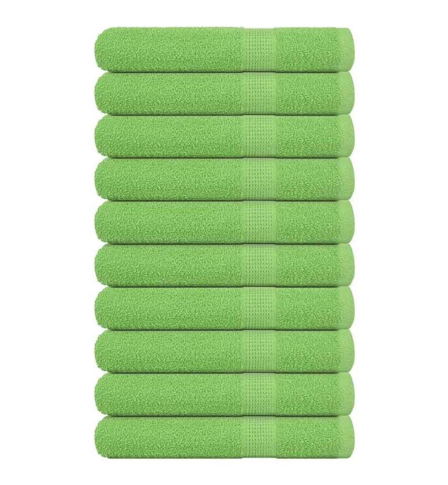 Serviettes FROGN 10 pcs vert pomme 100x200 cm 360 g/m²