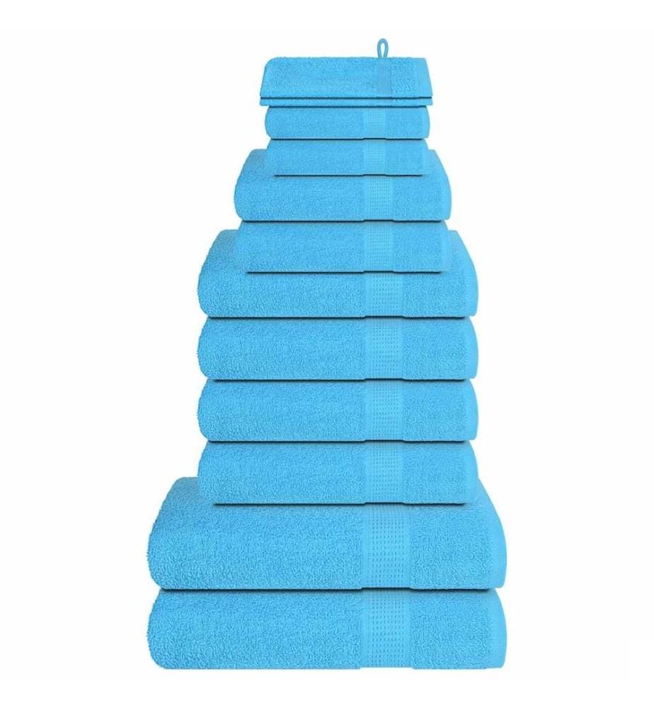 Ensemble de serviettes FROGN 12 pcs turquoise 360 g/m²