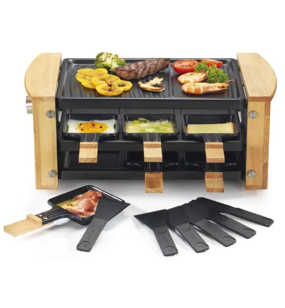Raclette KITCHENCHEF - Modèle : KCWOOD 6 RP