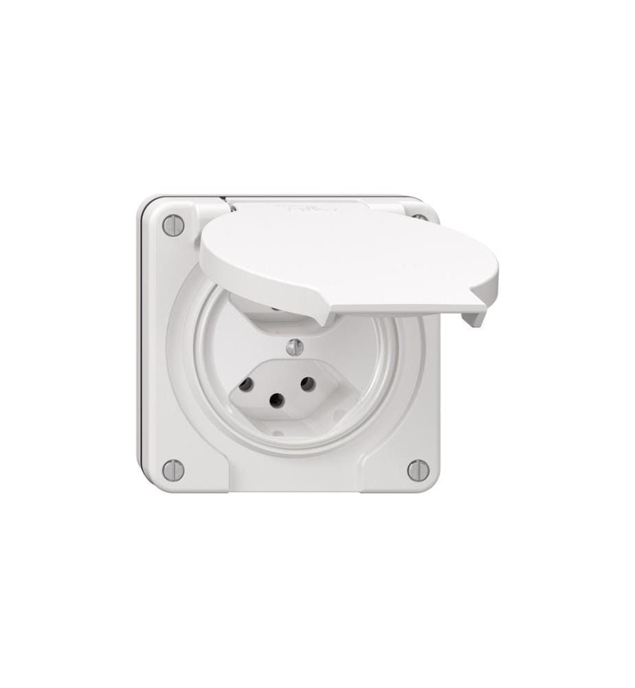 FELLER - Prises de courant NUP NEVO 2x T13, blanc