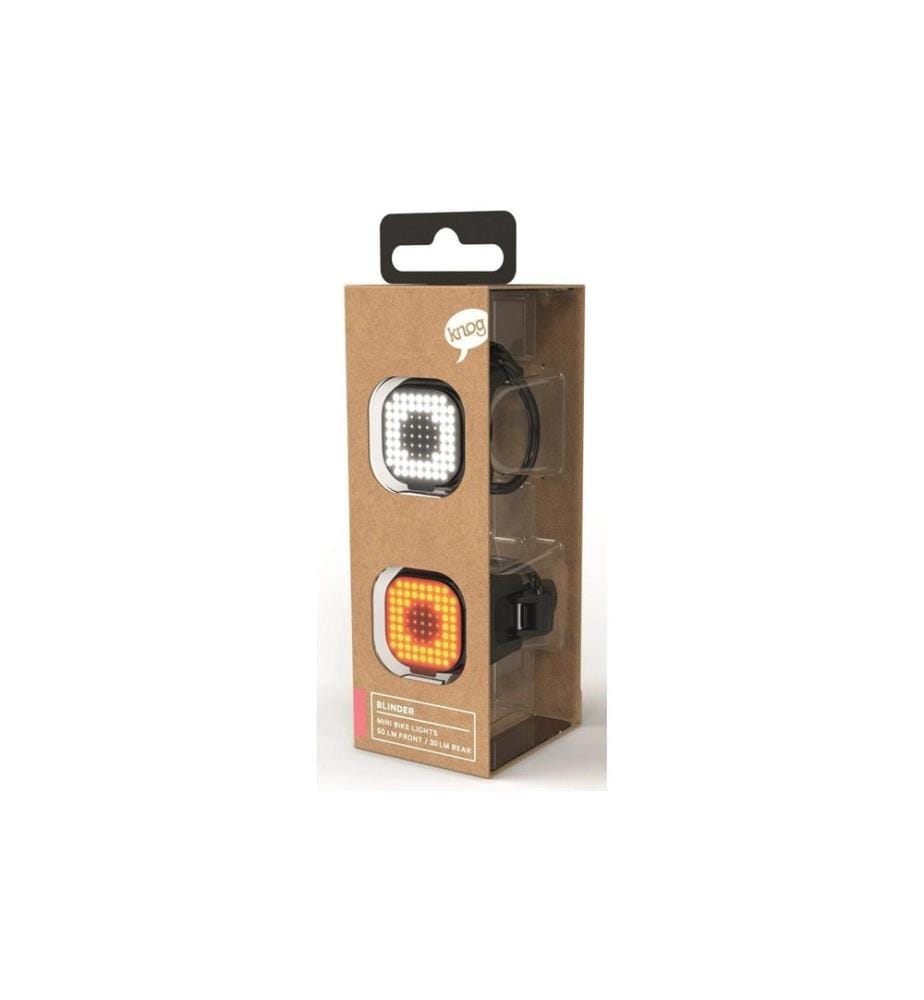 knog. - Lampe de vélo Blinder Mini Square Jeu de lumières