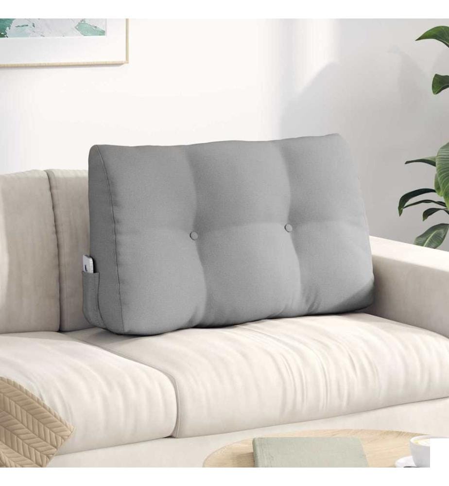 Coussin de Dos Gris nuage 80 x 24 x 50 cm tissu