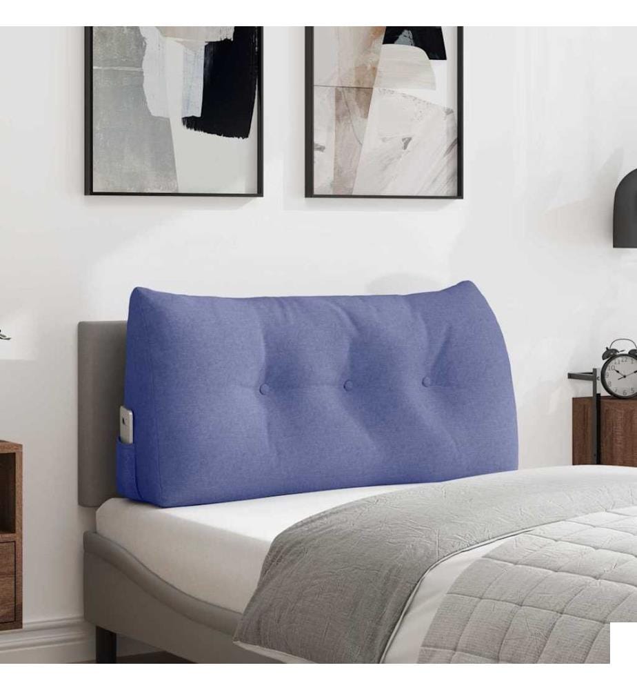 Coussin de Dos Bleu denim 100 x 24 x 50 cm tissu