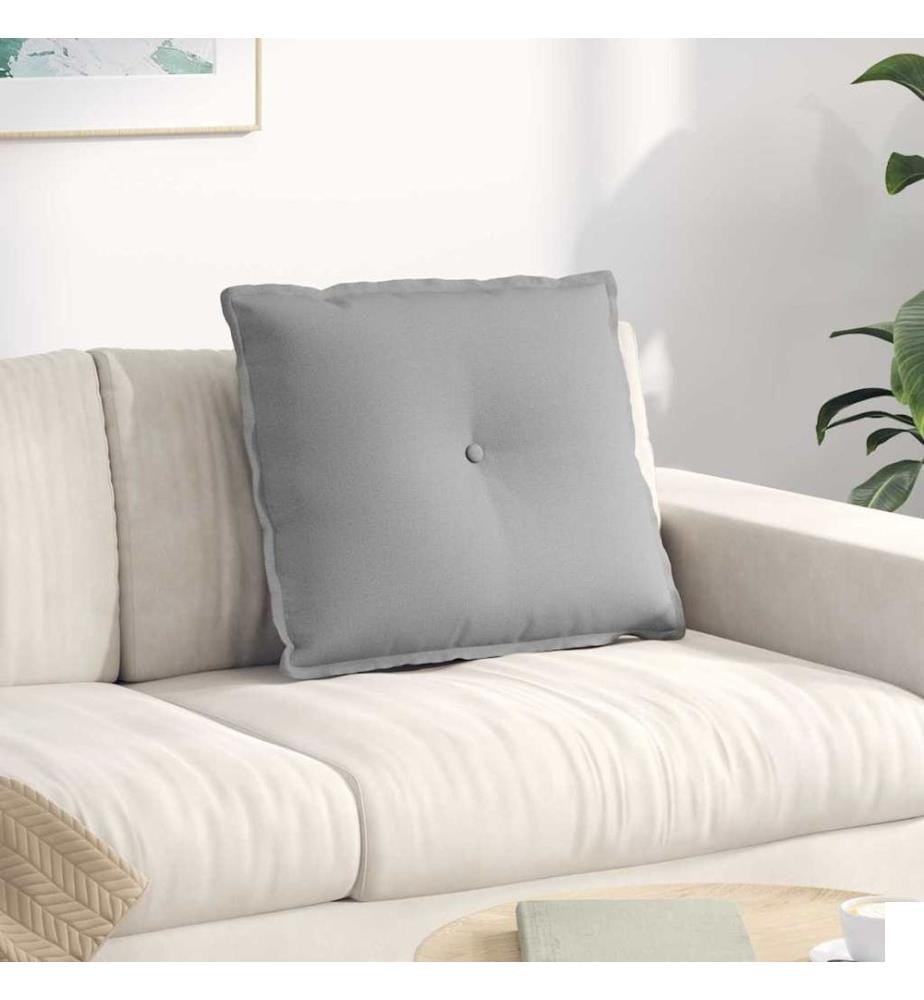 Coussin de Dos Gris nuage 60 x 19 x 50 cm tissu