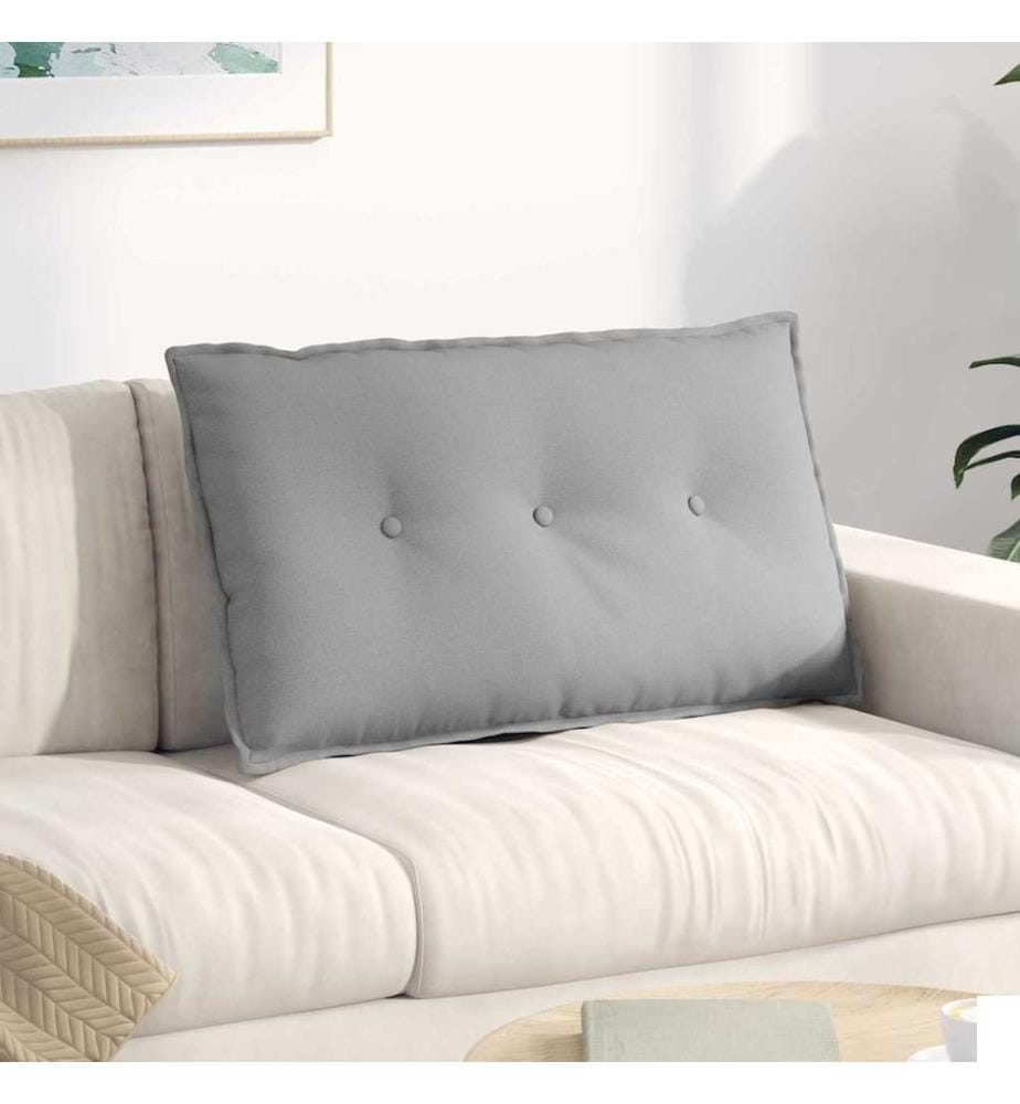 Coussin de Dos Gris nuage 80 x 19 x 50 cm tissu