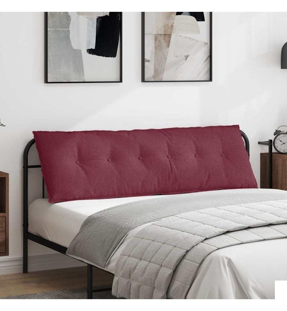 Coussin de Dos Bordeaux 160 x 19 x 50 cm tissu