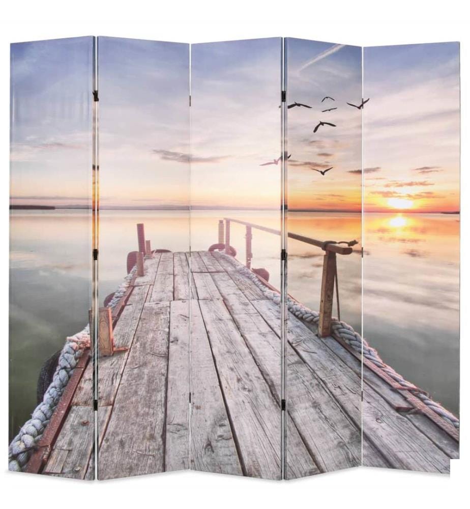 Cloison de séparation pliable 200 x 170 cm Lac