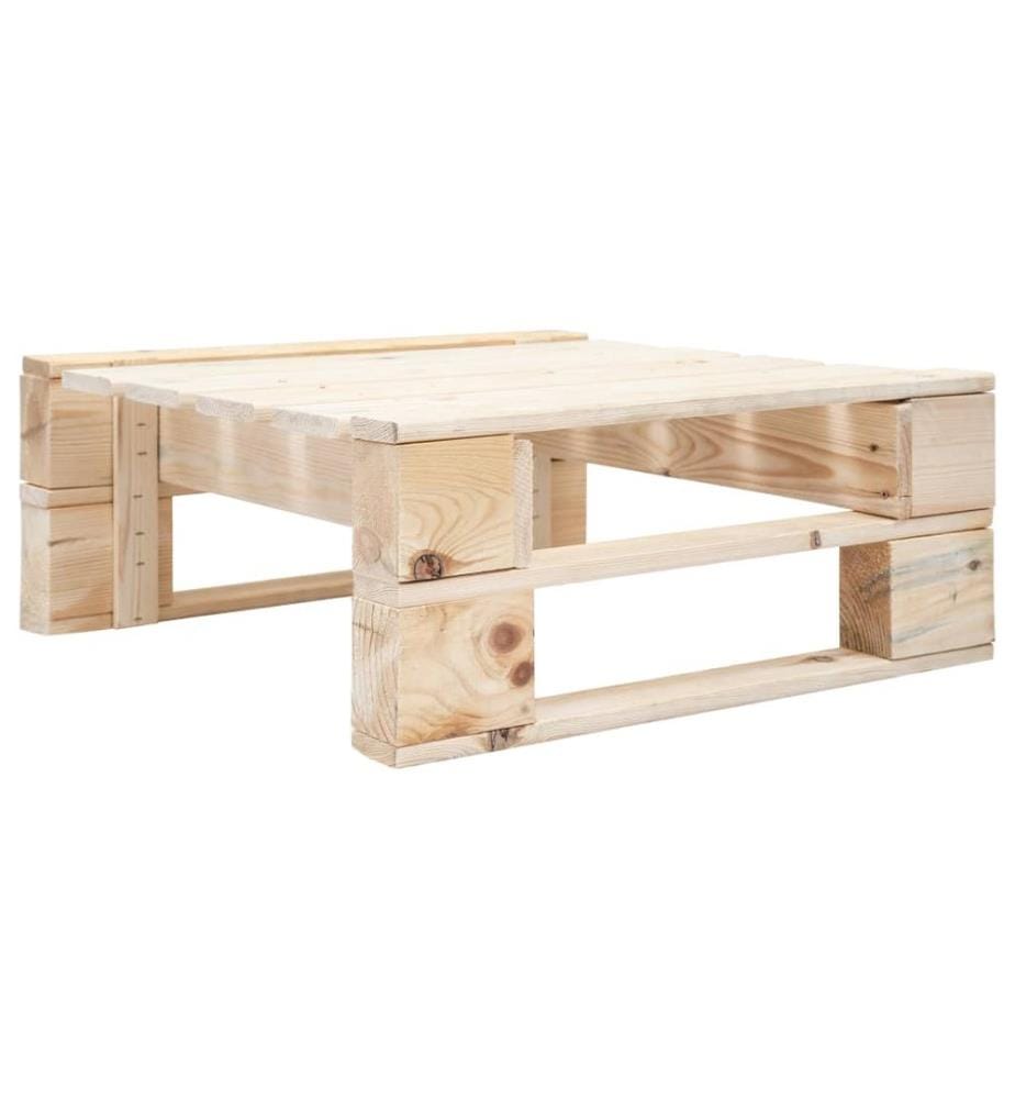 Repose-pied palette de jardin bois