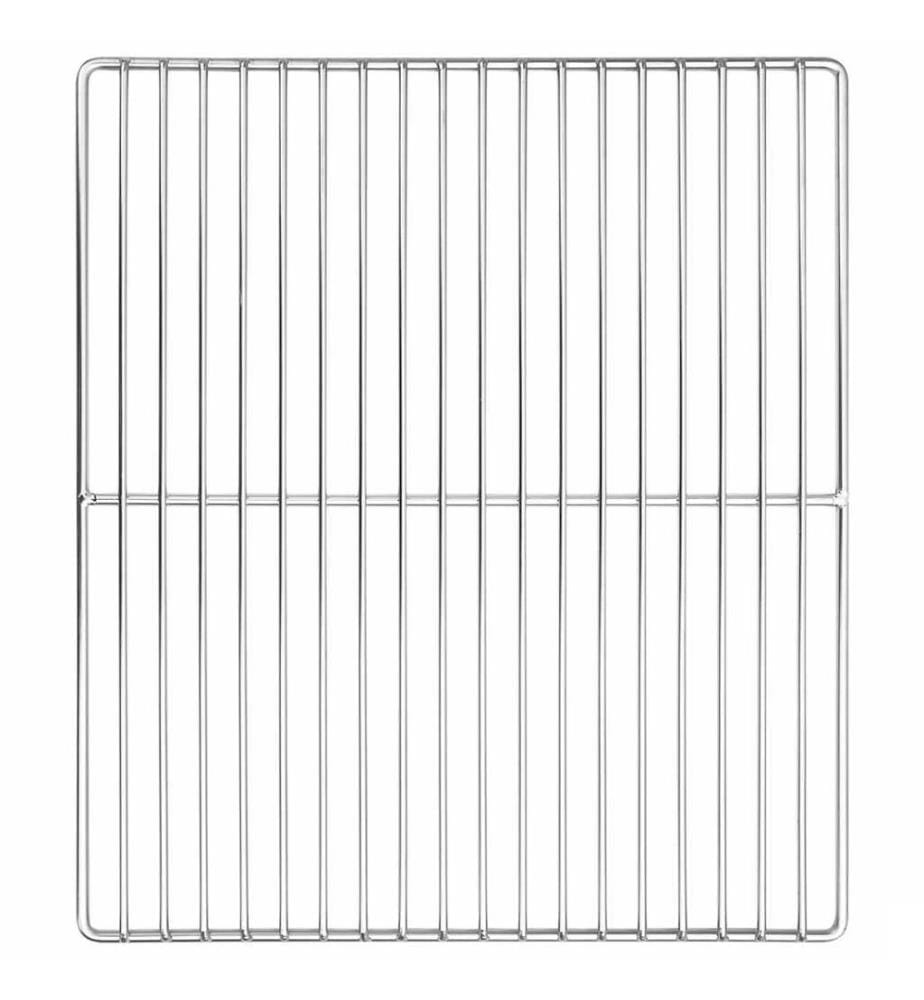 Grille de barbecue Argenté 40 x 35 cm Acier inoxydable