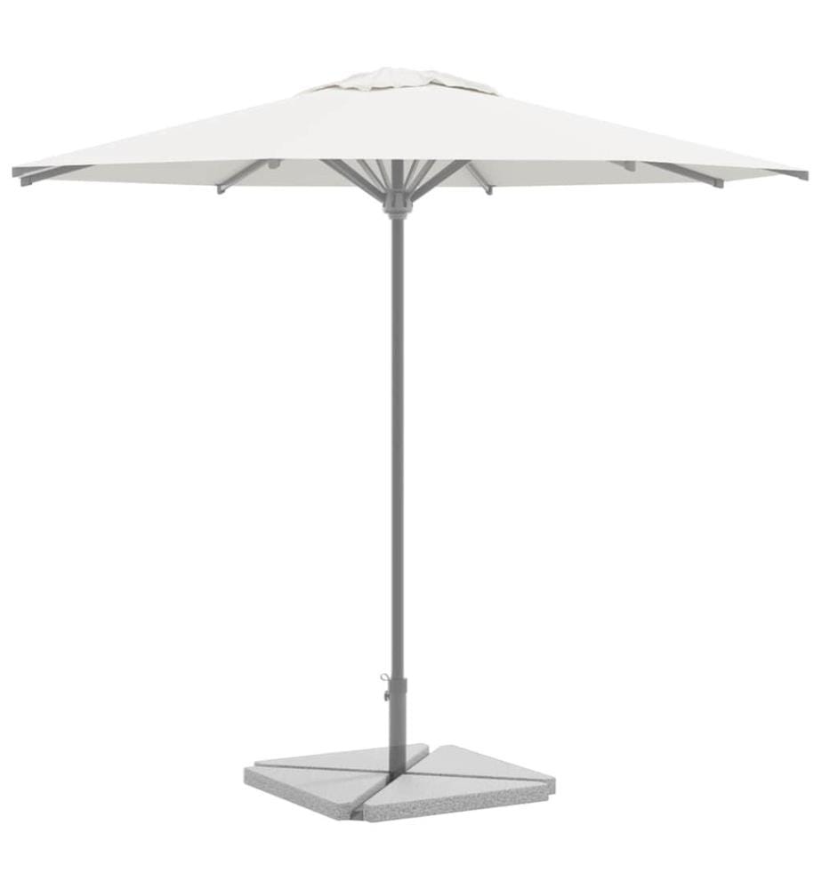 Plaques de poids de parasol 4 pcs triangulaire granit gris 14kg