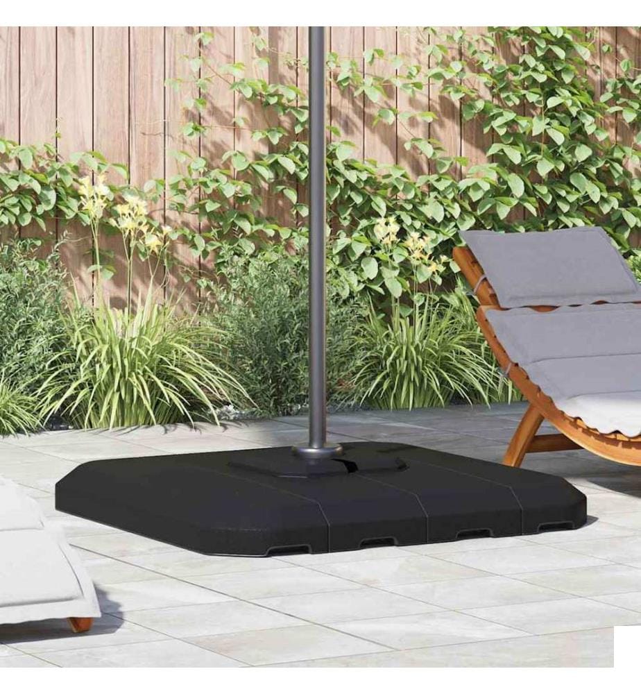Base de parasol à bras déporté Noir 98 x 98 x 98 cm