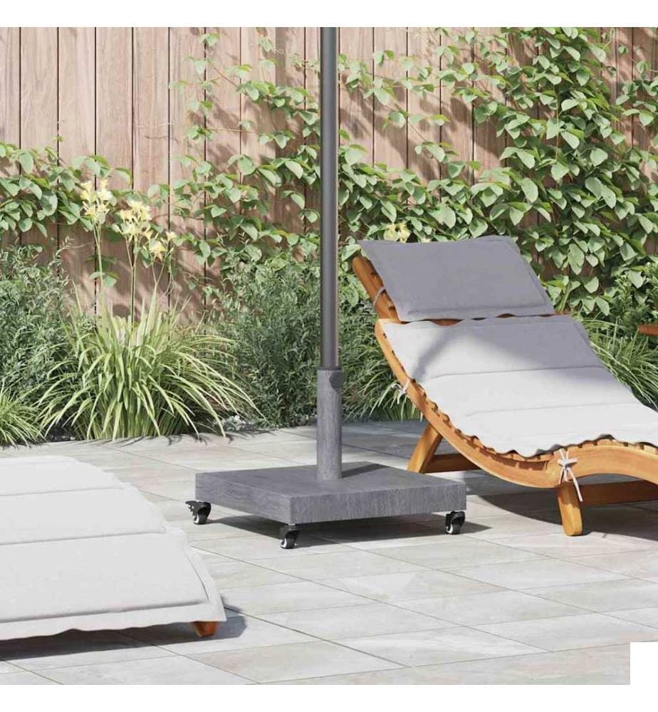 Pied de parasol Aspect Bois Gris Foncé 45 x 45 x 31,5 cm