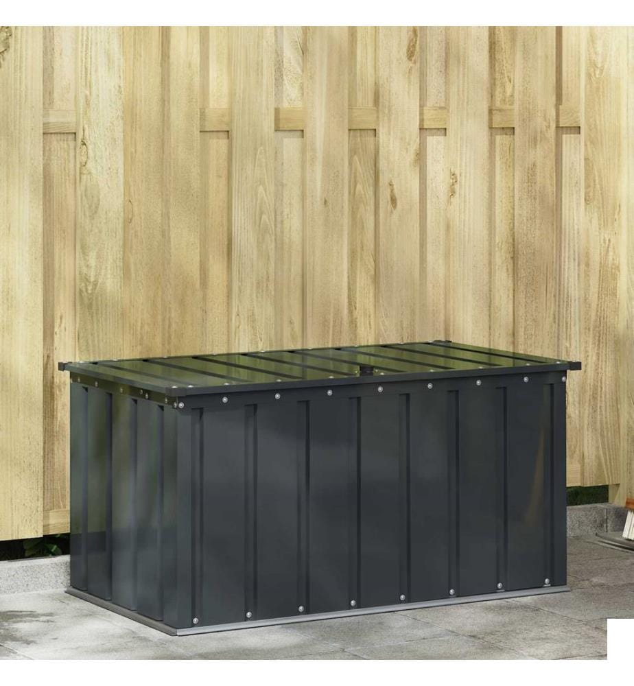 Boîte de Rangement de Jardin Noir 101 x 56,5 x 50 cm Acier