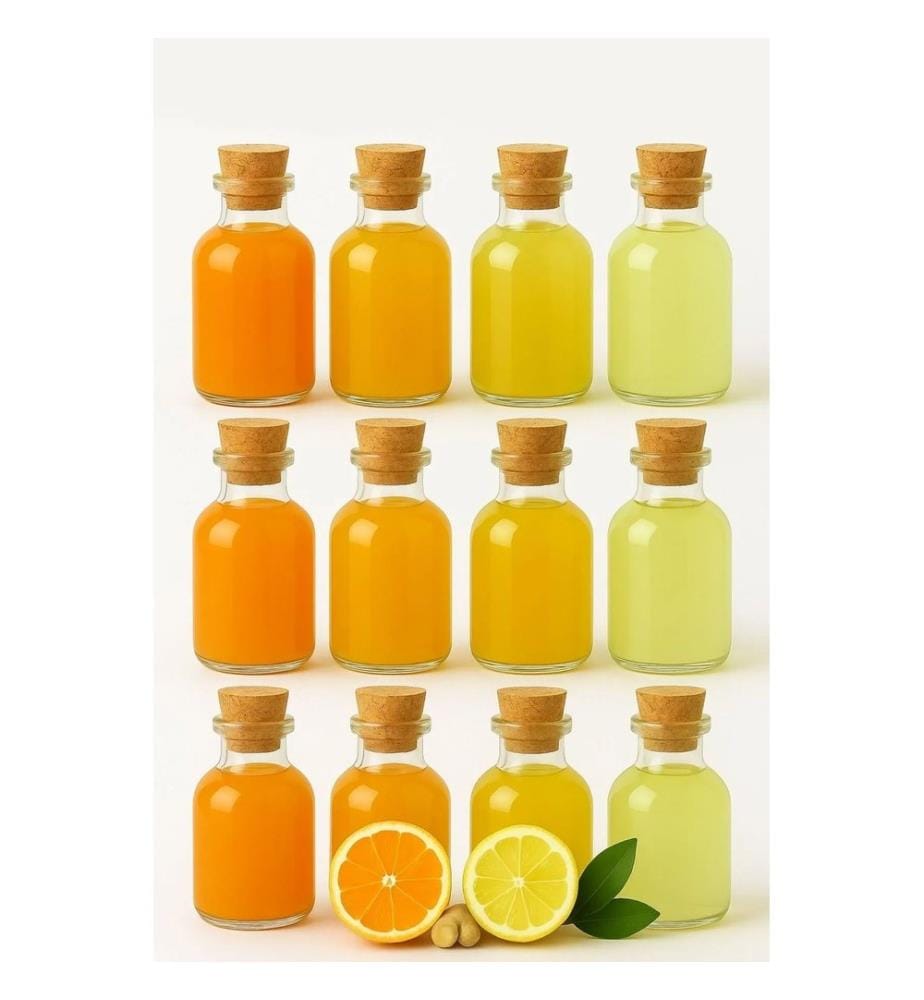 Ensemble de bouteilles en verre, 12 pièces, transparent, 100 % VERRE