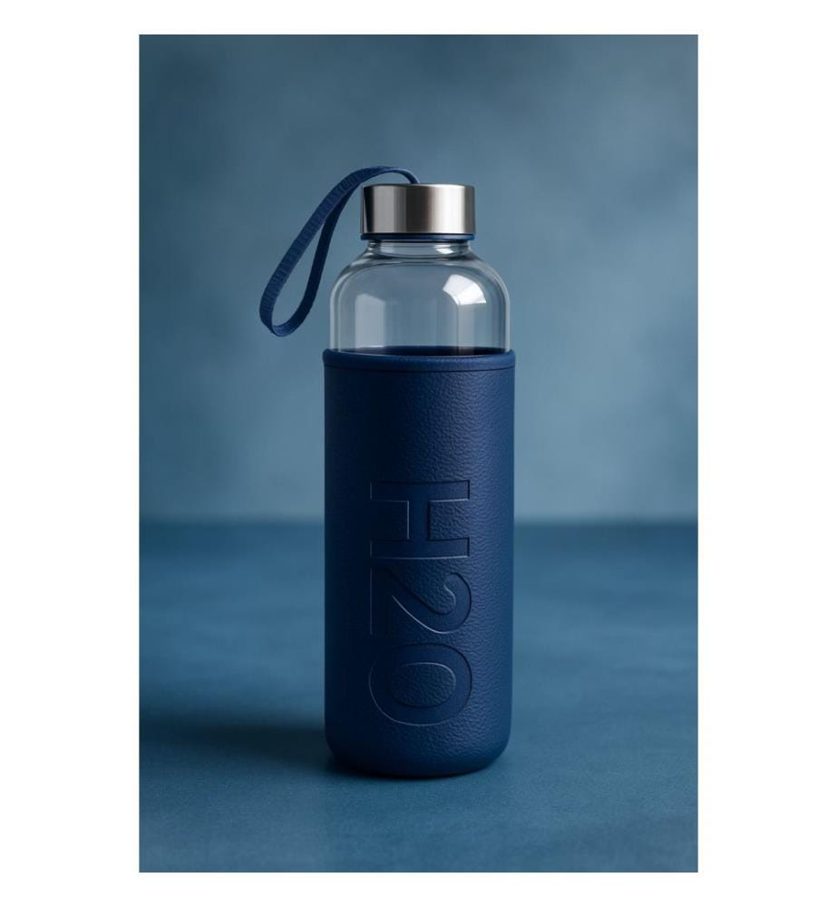 Bouteille en verre, bleu marine, 100 % VERRE