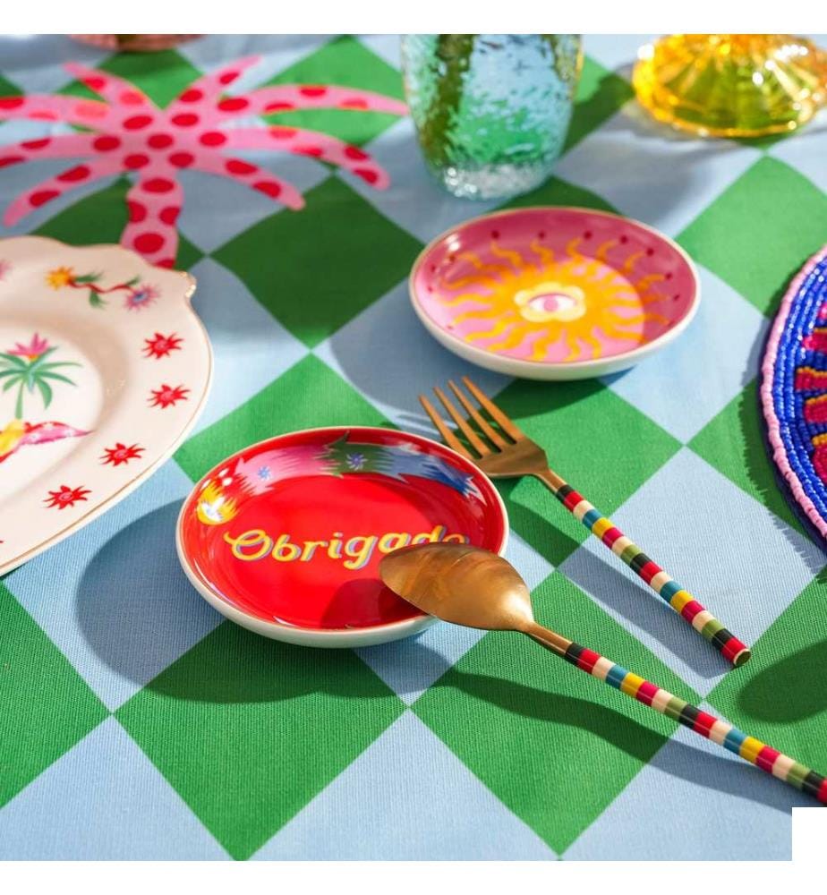 Assiette, Rouge, 100% PORCELAINE