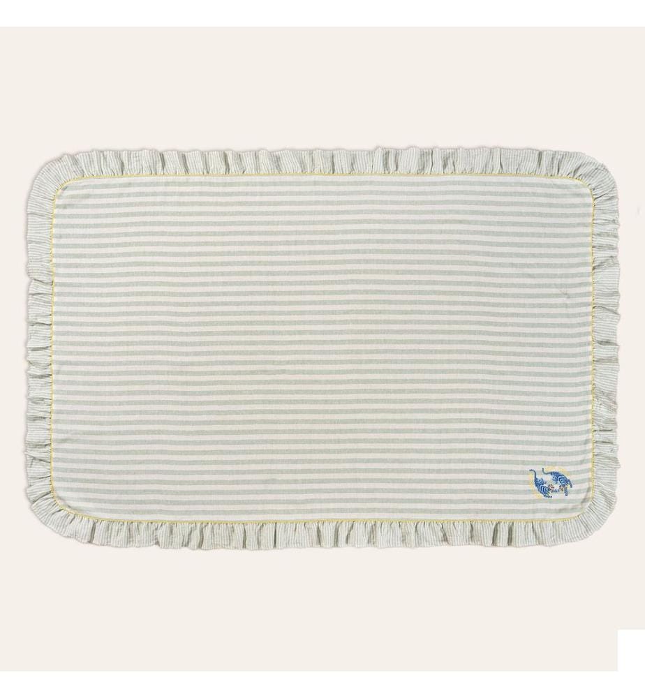Nappe, verte, 100% LIN