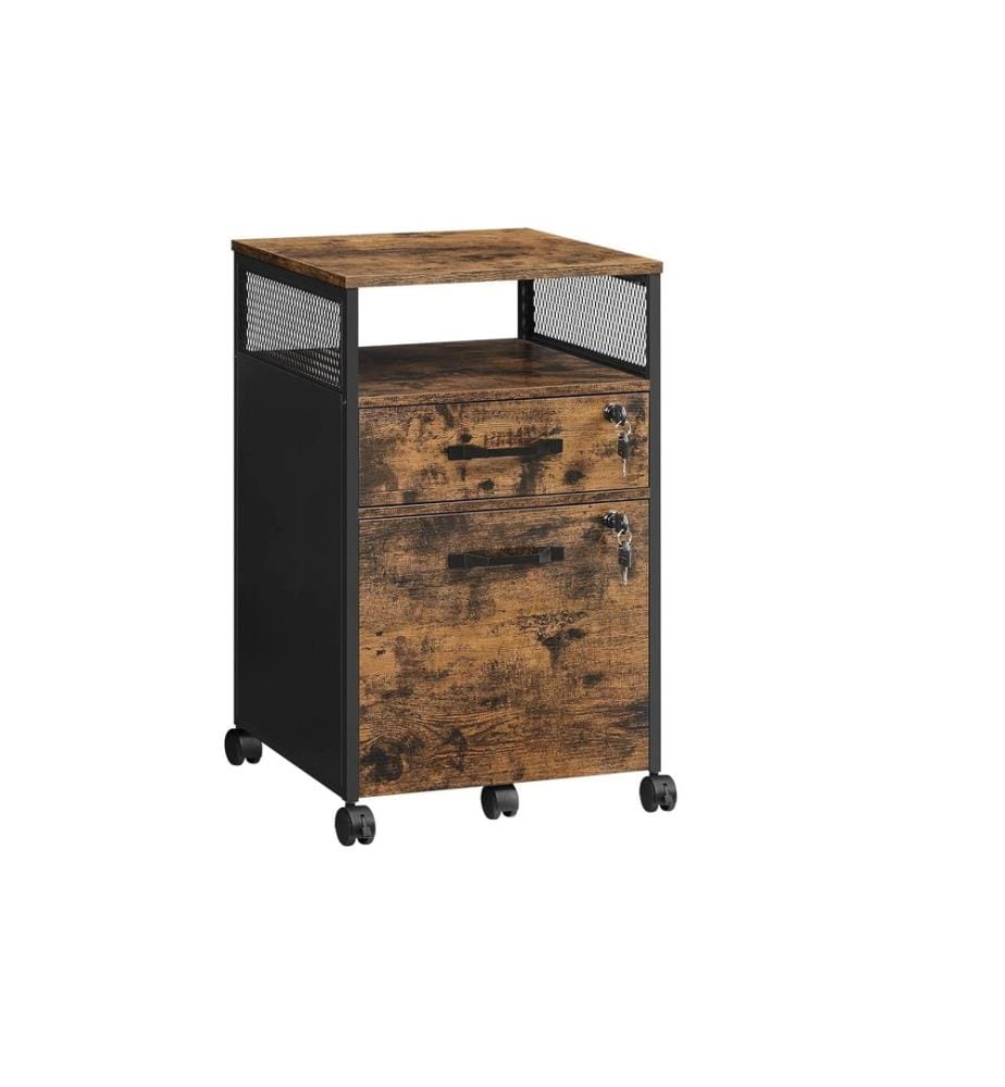 VASAGLE - Chariot multifonction 42 x 44 x 67.4 cm, brun/noir