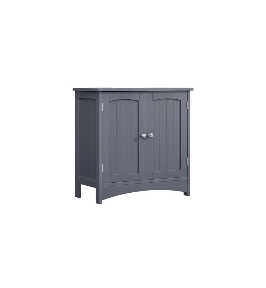 VASAGLE - Meuble sous lavabo avec 2 portes 60 x 60 cm, Gris