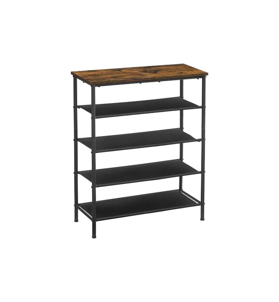 VASAGLE - Support pour chaussures 30 x 91 cm, Brun/Noir