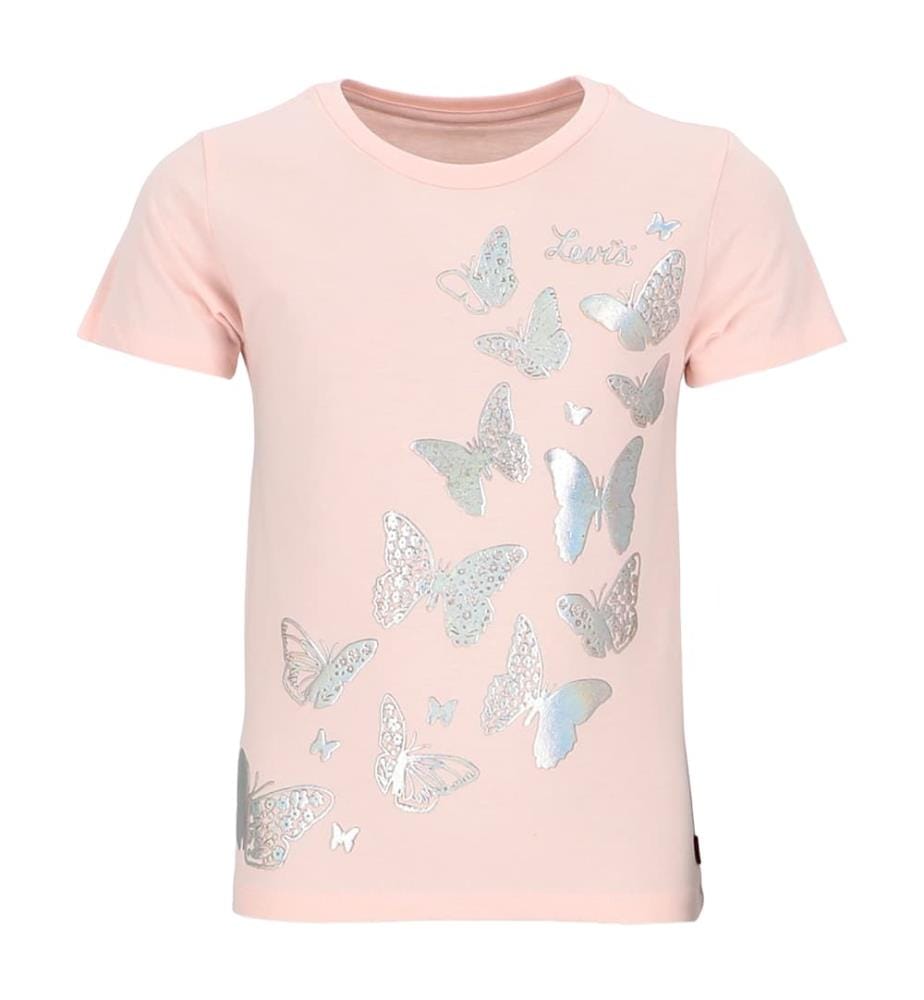 T-shirt avec Motif Papillon - Rose