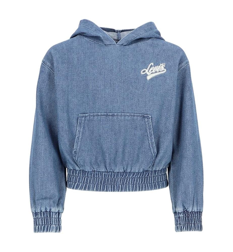 Hoodie en jean - Bleu