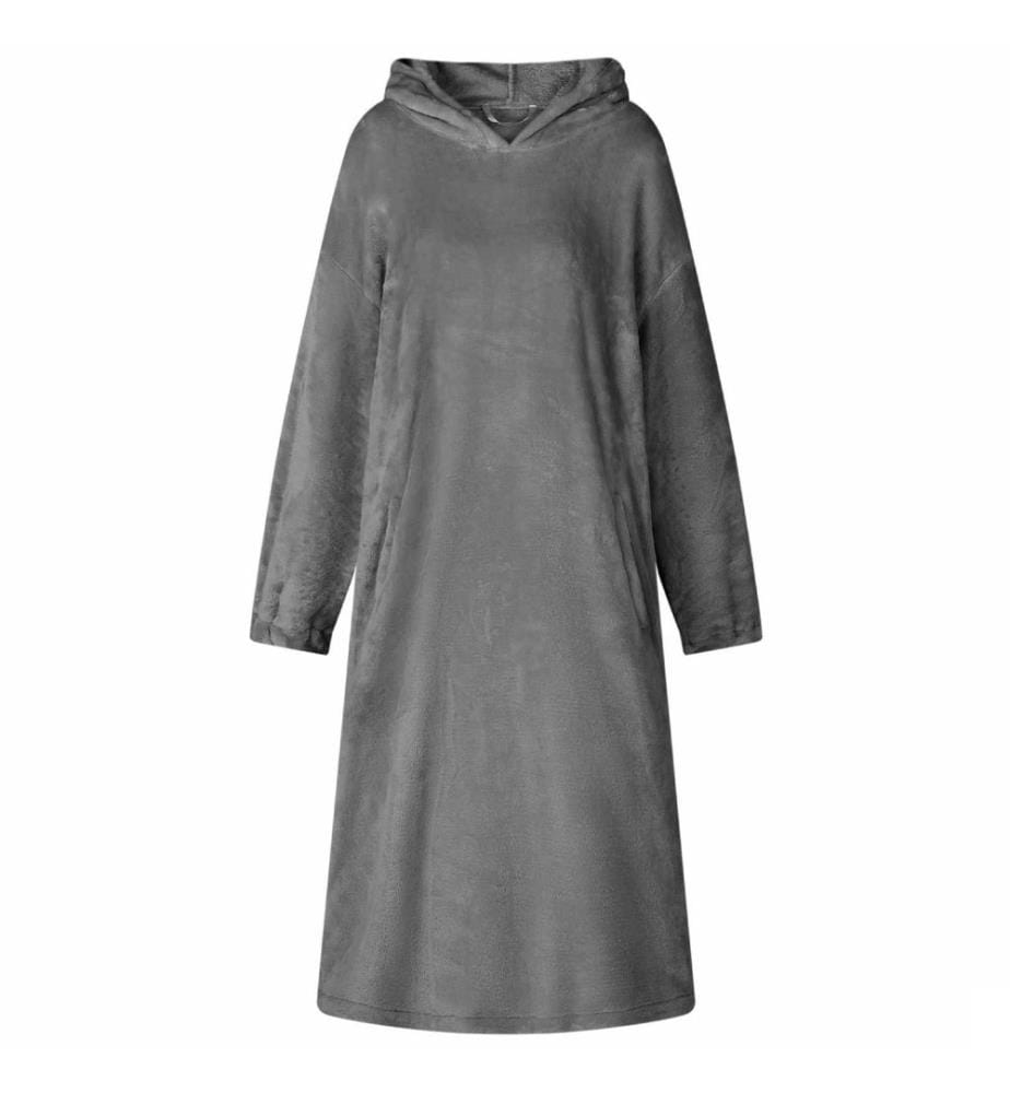 Sweat à capuche couverture Gris foncé s Flanelle