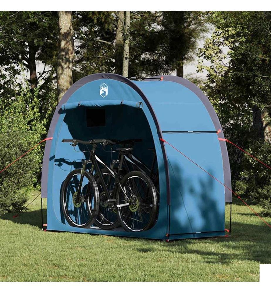 Tente de rangement pour vélos avec toit Bleu 210 x 90 x 174 cm