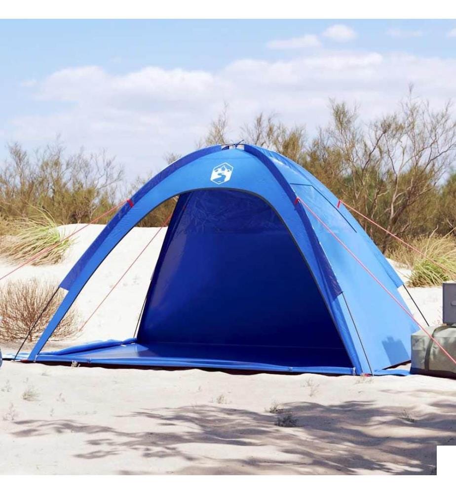 Tente de plage bleu azuré imperméable