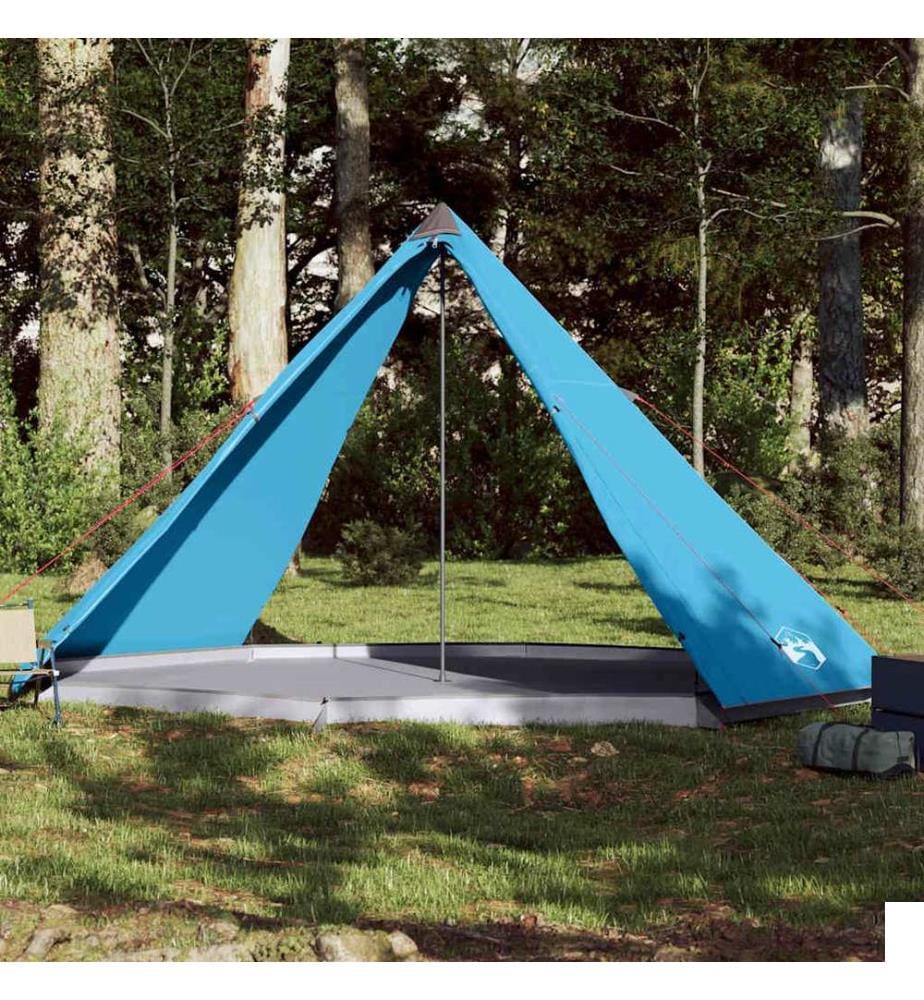 Tente familiale tipi 8 personnes bleu imperméable