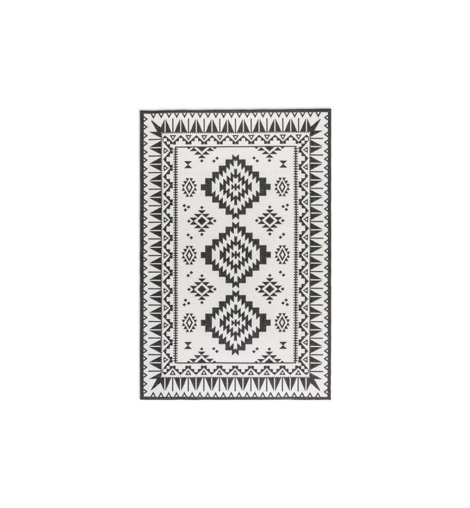 Elle Decoration - Tapis Dynamique 120 x 170 cm, Noir