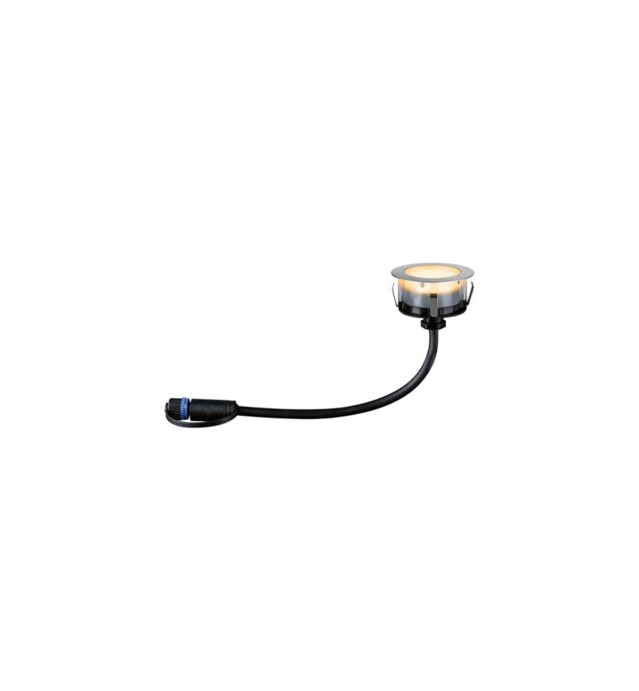 PAULMANN - Spot de jardin Plug & Shine, lampe individuelle, 10W, 2200K, noir