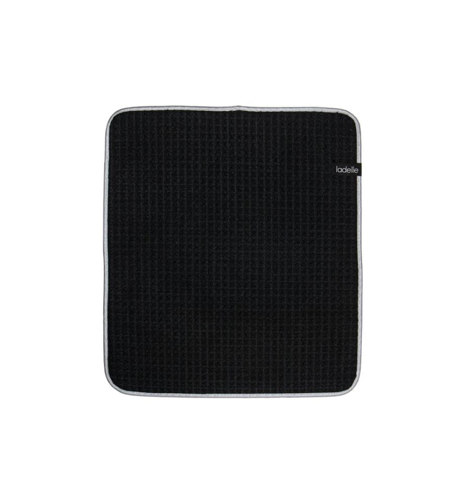 Ladelle - Tapis égouttoir Mega Waffle 41 x 45 cm, noir