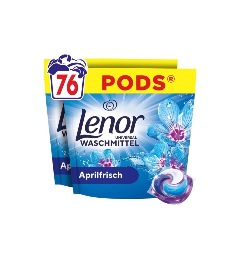 Lenor - Détergent en pastilles Pods tout-en-un fraîcheur d'avril 76 Pièce/s
